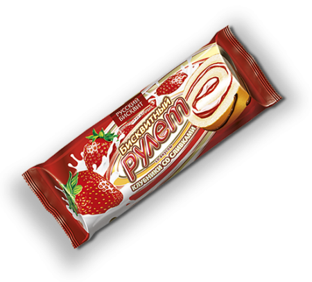 Рулет Клубника со сливками 175г*14 РБ